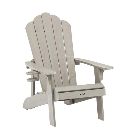 OLYMPIAN ATHLETE EZ-Care Tek-Wood Adirondack Chair, Slate Gray - 37 x 30.7 x 41.7 in. OL1885876